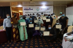 Cérémonie de remise des certificats, atelier de formation des formateurs, Niger, juillet 2021