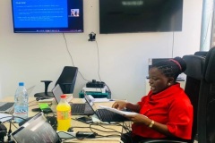 Frontline FETP Central Level doing an oral presentation virtually during the TEPHINET conference, 2022